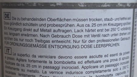 Lack hitzefest silber Spray (400ml) L230