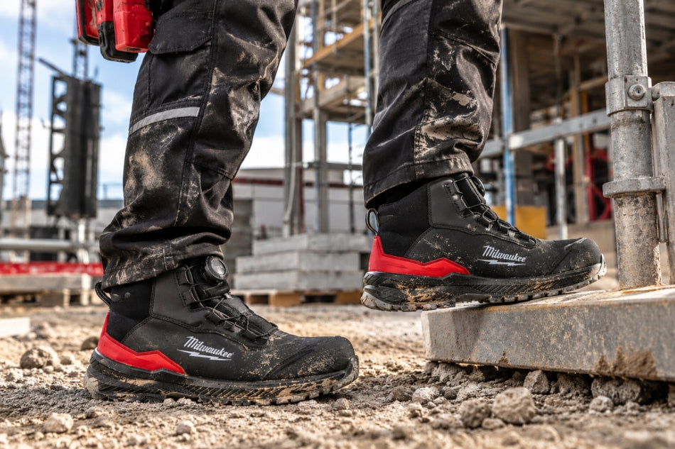 MILWAUKEE FLEXTRED S3S Sicherheitsstiefel BOA Leder schwarz (Gr. 46) 4932498129