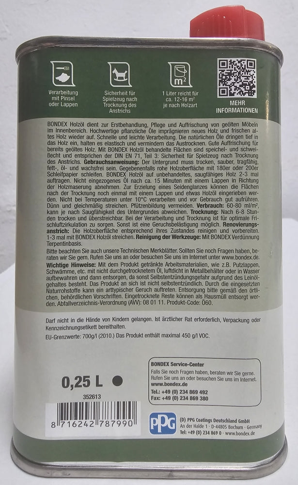 BONDEX Holzöl (250 ml)