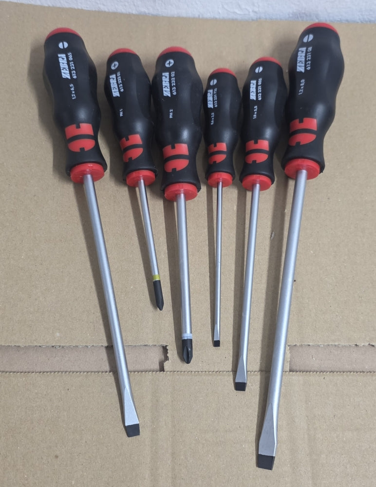 WÜRTH Zebra Schraubendreher Satz  Kreuz + Schlitz (6-teilig) 061392326