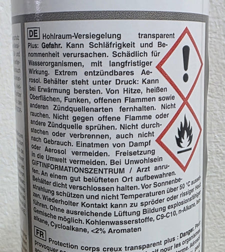 Hohlraum-Versiegelung Spray plus transparent L264 (600ml)