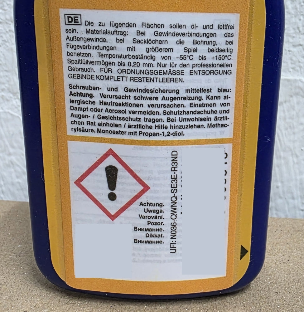 Schraubensicherung mittelfest blau K120 (50g)