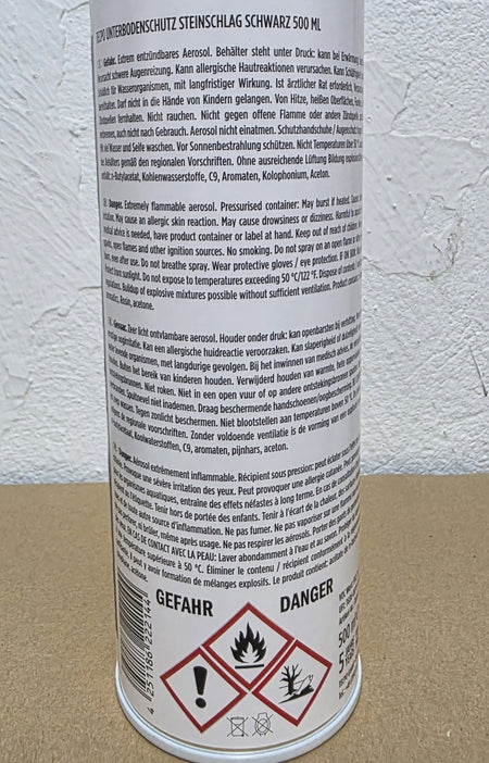 TECPO Unterbodenschutz schwarz überlackierbar (500ml Spraydose)