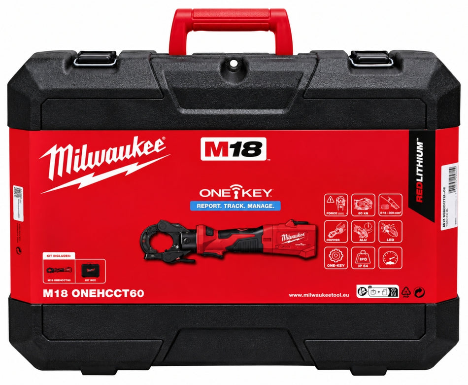 MILWAUKEE M18 FORCE LOGIC Akku-Presswerkzeug 'ONEHCCT60-0C' (60 kN, ohne Akku)