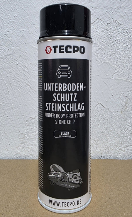 TECPO Unterbodenschutz schwarz überlackierbar (500ml Spraydose)
