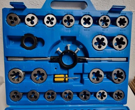 Gewindeschneider Schneideisen Satz (45-teilig) metrisch M6-M24