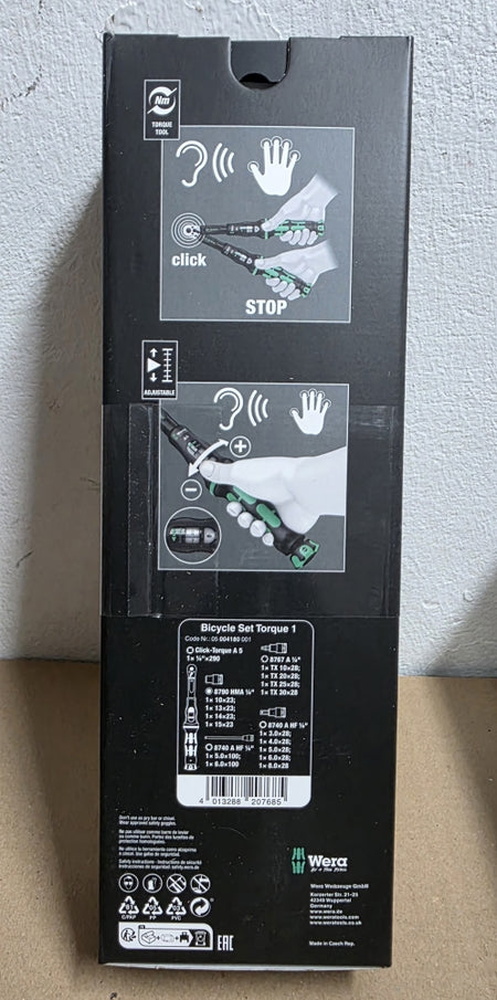 WERA Drehmomentschlüssel-Satz (16-teilig) 'Bicycle Set Torque 1'