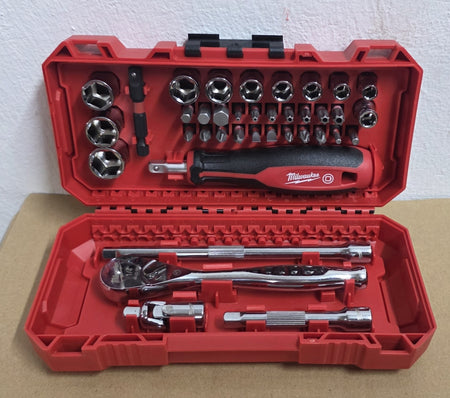 MILWAUKEE Ratschen-Steckschlüssel Satz (1/4", 38-teilig)