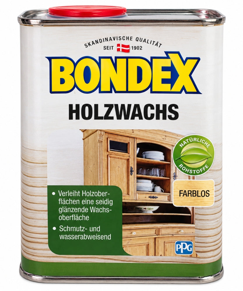 Bondex Holzwachs farblos (750ml für 9,75m²)
