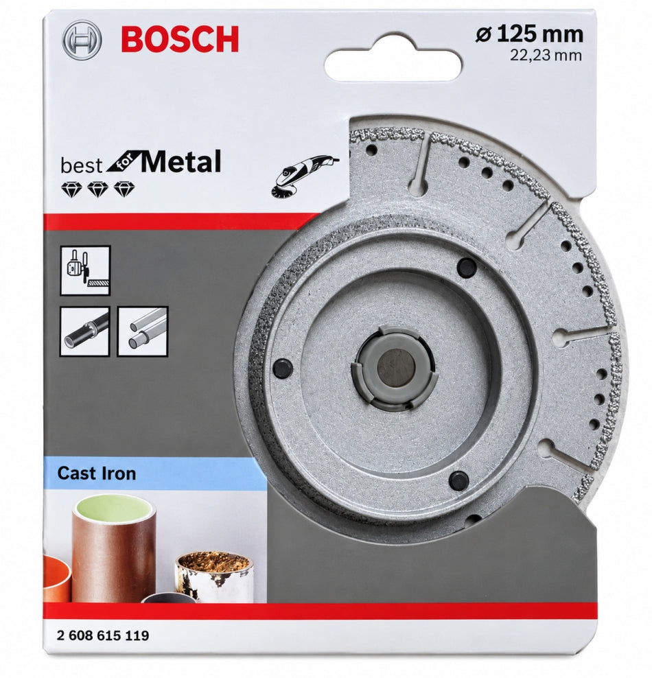 BOSCH Professional Diamanttrennscheibe 'Best for Metal' (125 x 22,23mm, 2-in-1) 2608615119
