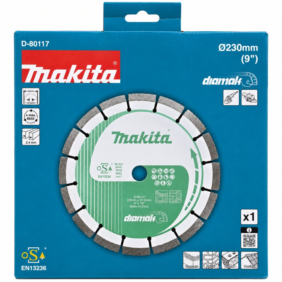 MAKITA Allzweck-Diamanttrennscheibe 'Diamak' (Ø 230 x 22,23mm)