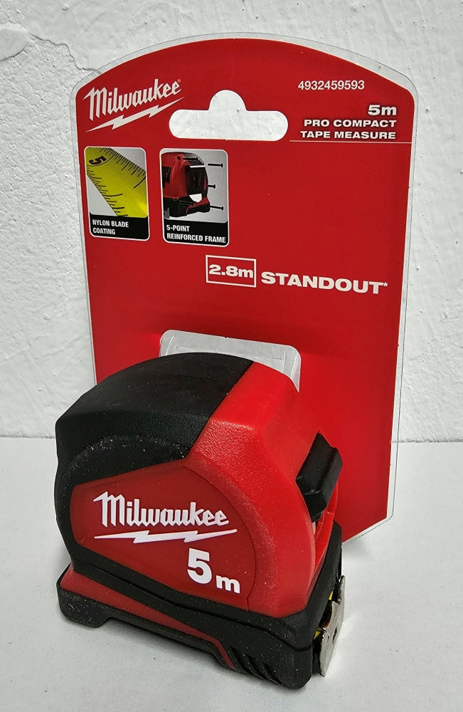 MILWAUKEE Maßband 5m 'Pro Compact' (25mm, Genauigkeitsklasse II)