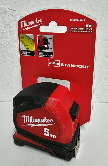 MILWAUKEE Maßband 5m 'Pro Compact' (25mm, Genauigkeitsklasse II)