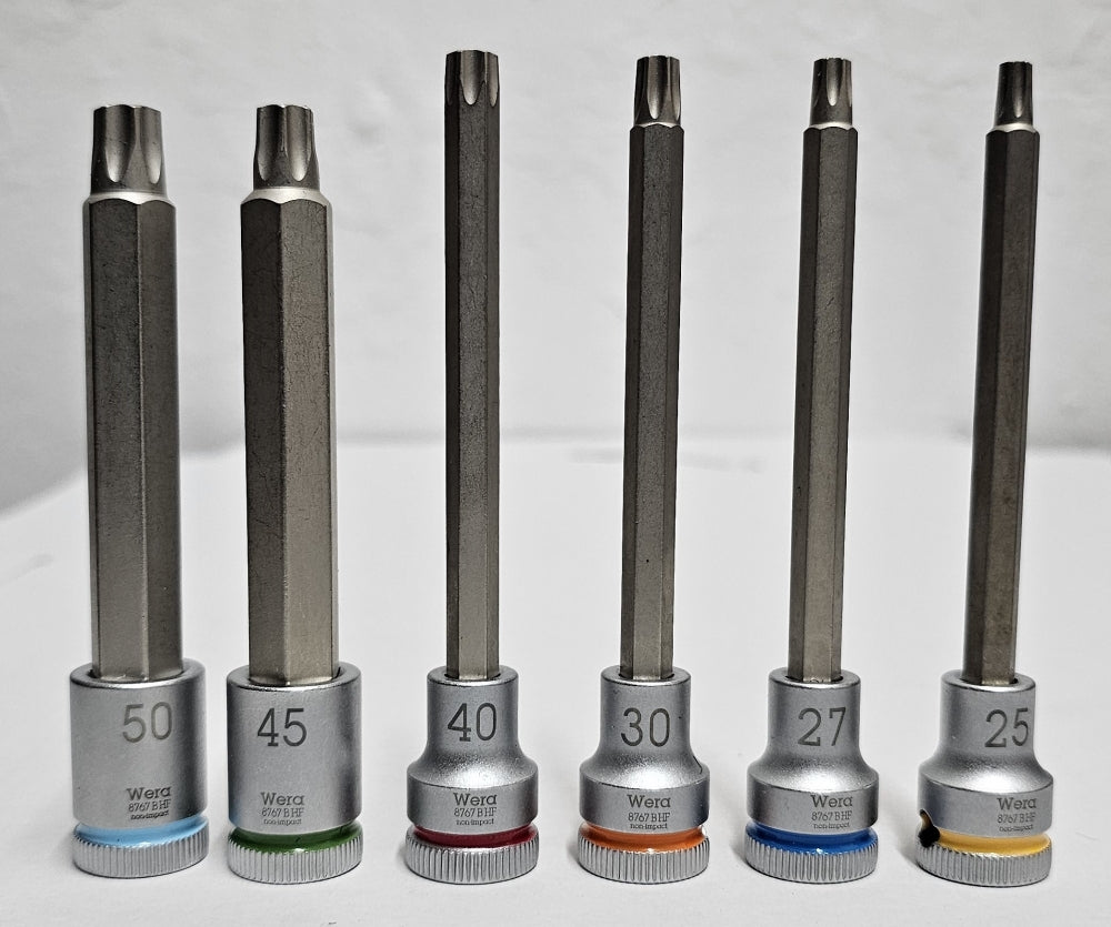WERA Steckschlüssel-Satz 3/8 Zoll Torx (T25-50)