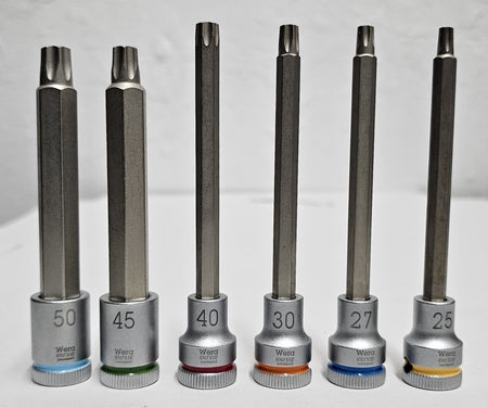 WERA Steckschlüssel-Satz 3/8 Zoll Torx (T25-50)