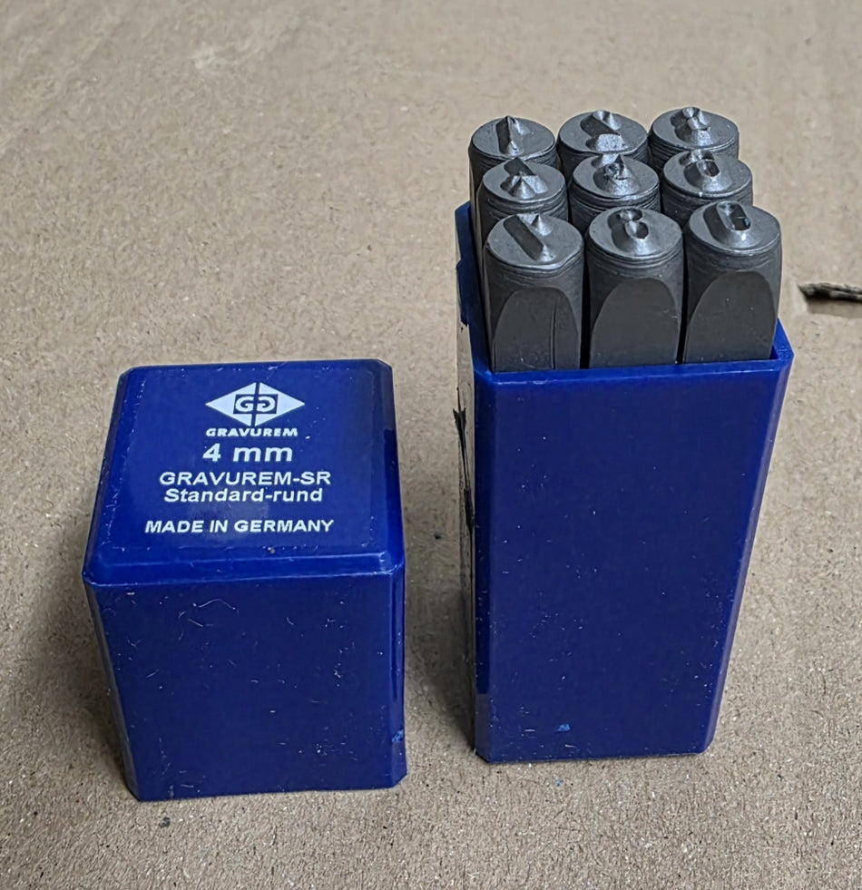 GRAVUREM-SR Schlagzahlen standard rund (4mm)