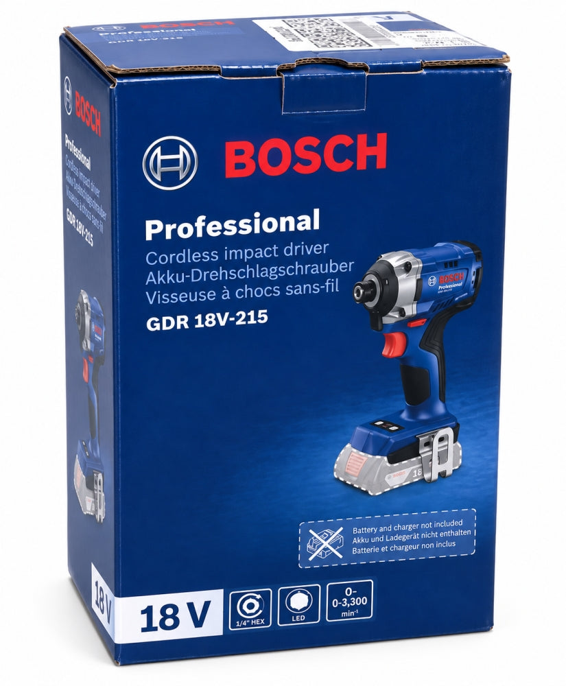 BOSCH PROFESSIONAL Akku-Drehschlagschrauber 'GDR 18V-215' (18V, 215Nm) Solo