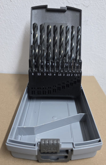 Metallbohrer Satz (19-teilig) DIN 338 HSS-G geschliffen