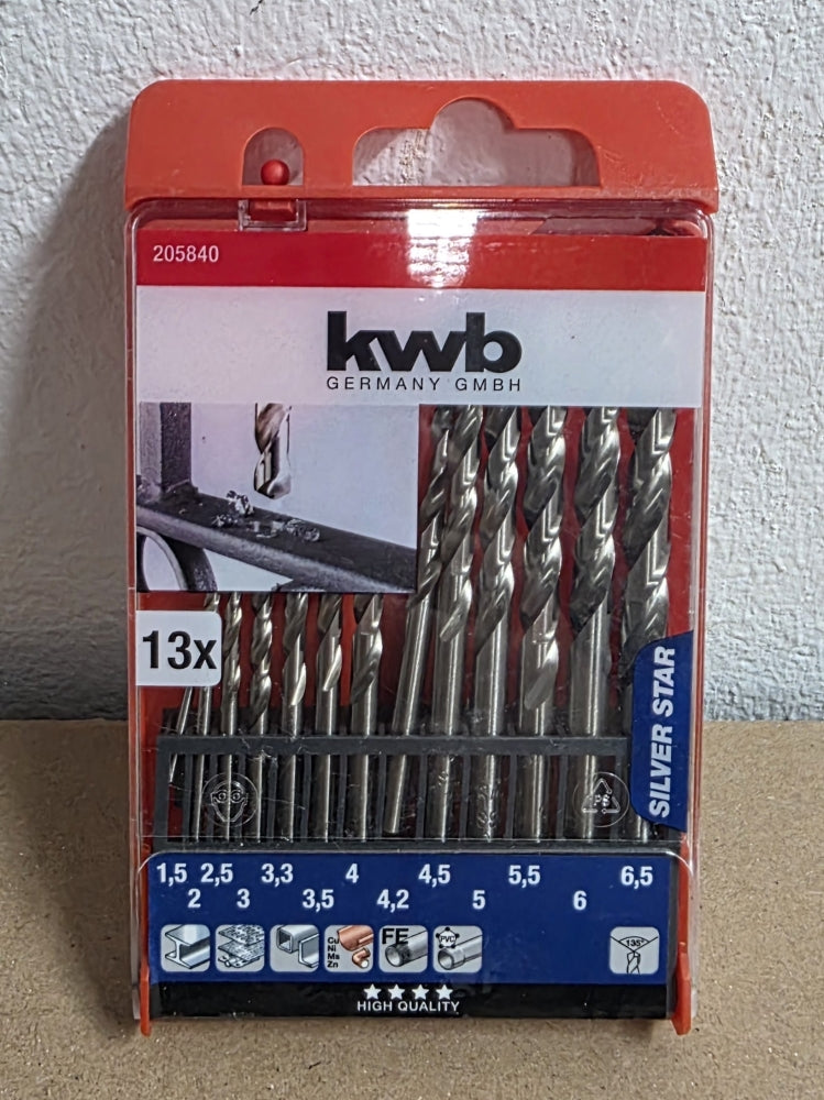 KWB Metallbohrer Satz HSS-G (13-teilig)