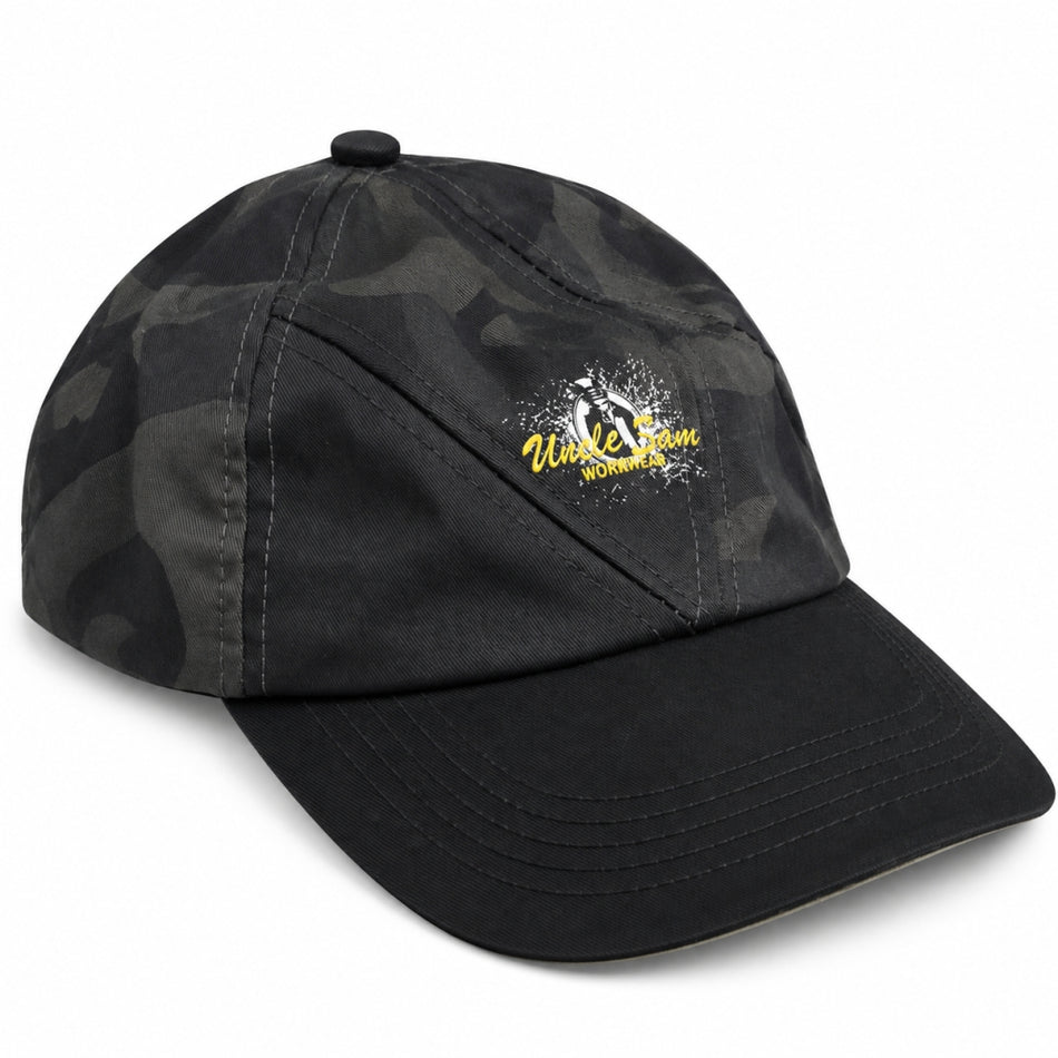 UNCLE SAM Kappe (Tarn / Schwarz) – verstellbare Workwear-Basecap