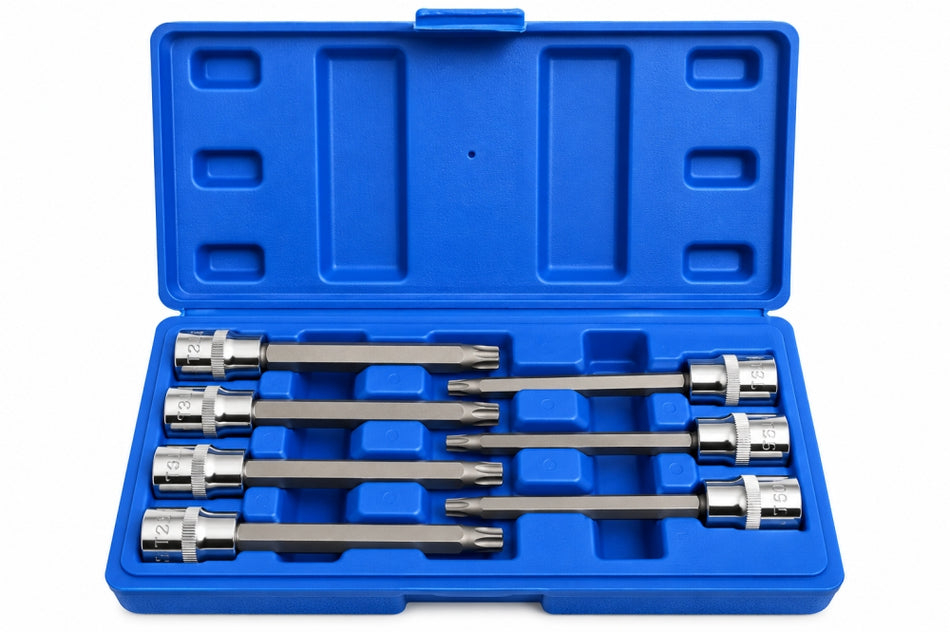 STAHLKAISER Steckschlüssel Satz Torx (3/8", 110mm, 7-teilig, T25-60)