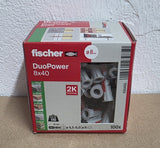 FISCHER Universaldübel 'DuoPower' [zum auswählen]  / (Art) 100 Stück 8x40mm