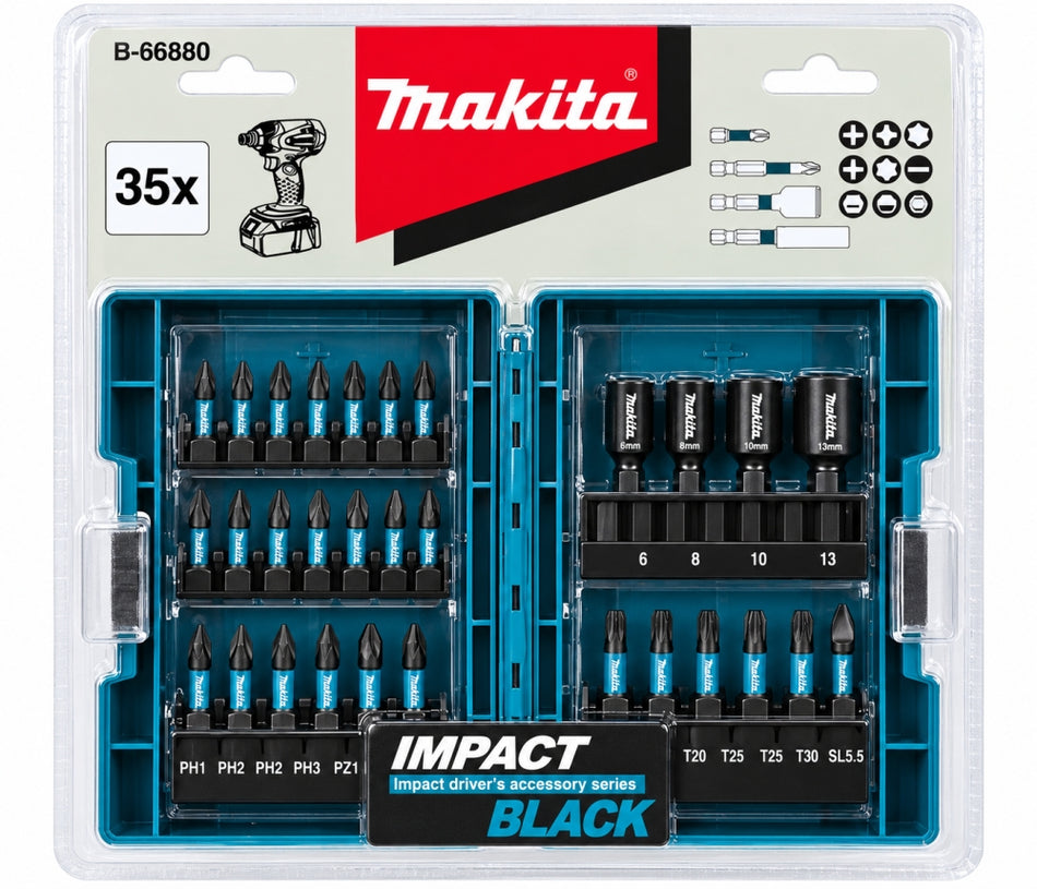 MAKITA Impact Black Bit-Set (35-teilig) 'B-66880'