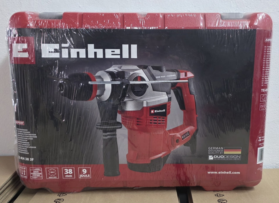 EINHELL SDS-max Bohrhammer TE-RH 38 3F (1050W, Schlagstärke 9 J) im Koffer NEU