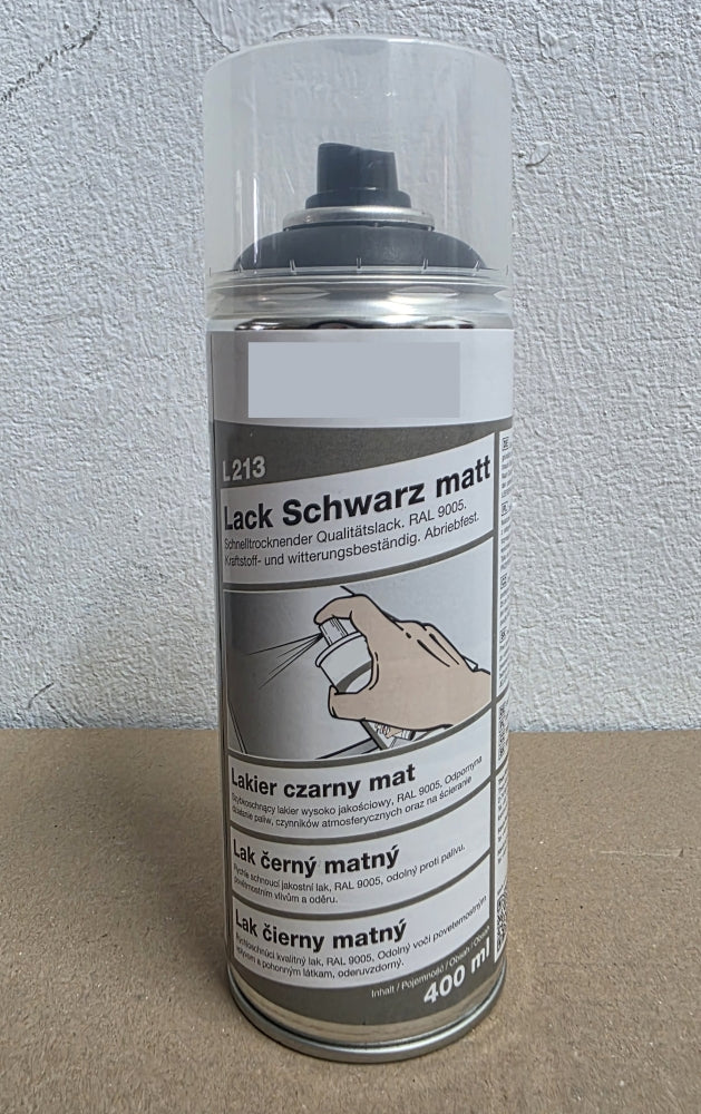 Sprühlack Schwarz matt L213 (400ml)