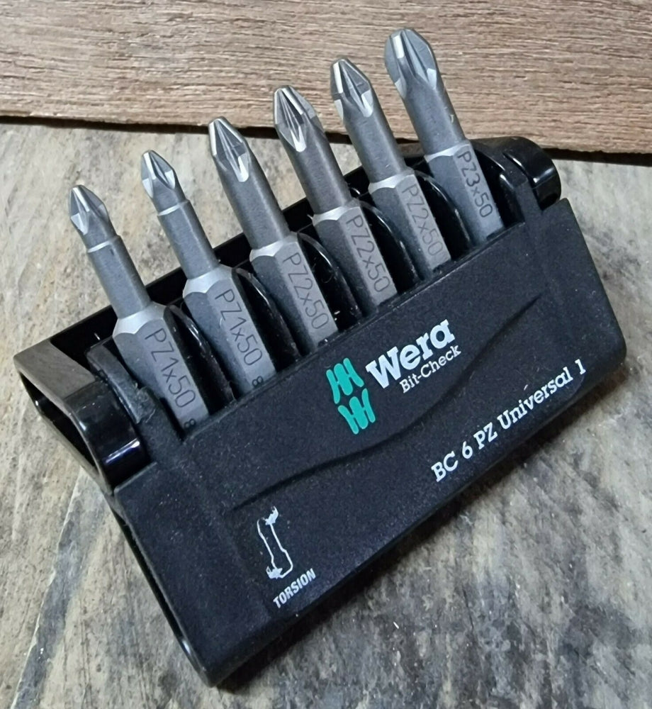 WERA Kreuz Bit-Satz (6-teilig, 50mm lang)