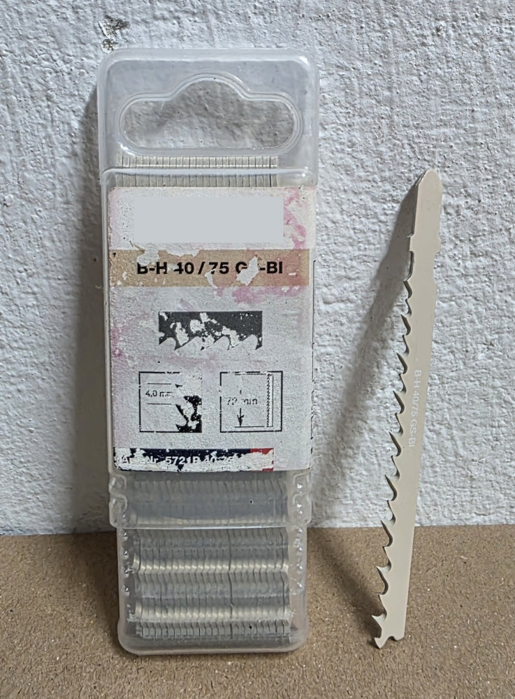 25x Stichsägeblätter 'B-H 40/75 GS-BI' Holz