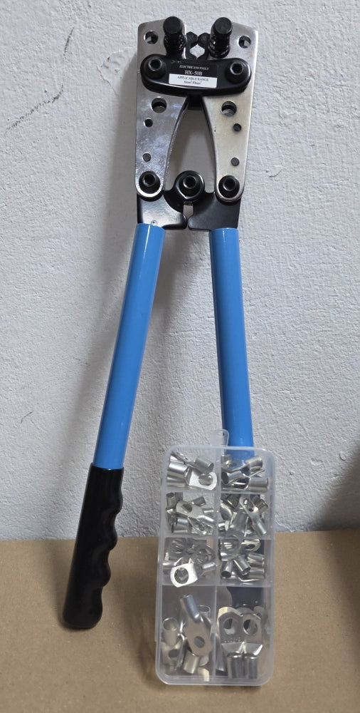 Rohrkabelschuh-Zangen Set (60-teilig, 6-50mm²)
