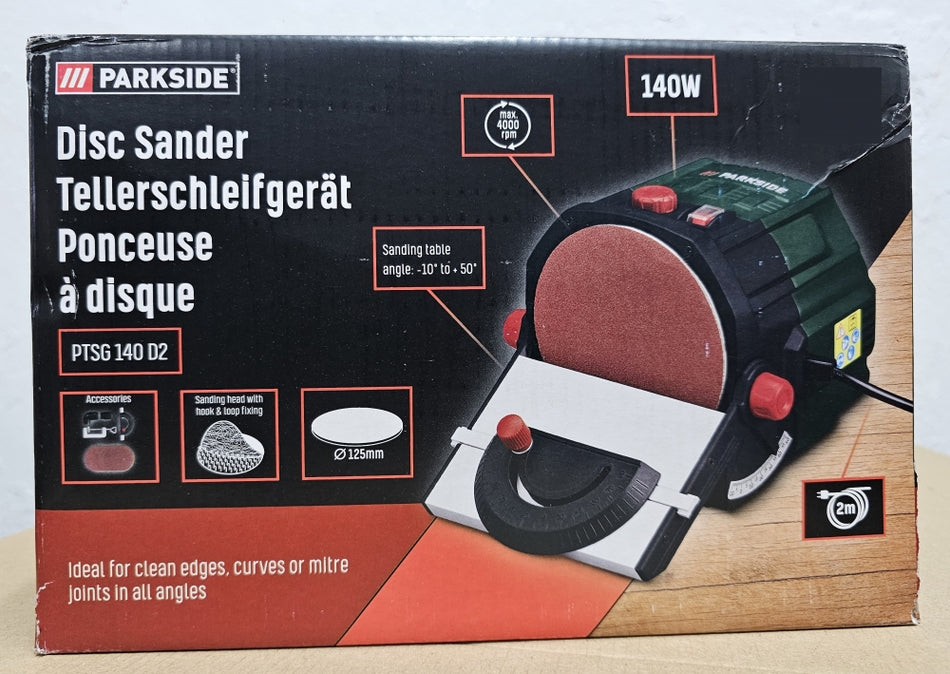 PARKSIDE Tellerschleifgerät (Ø 125mm, 140W, 4000 U/min) 'PTSG 140 D2'