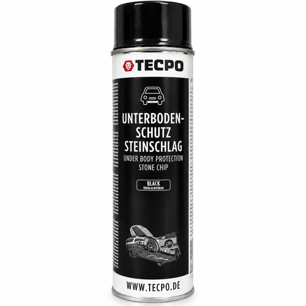 TECPO Unterbodenschutz schwarz überlackierbar (500ml Spraydose)