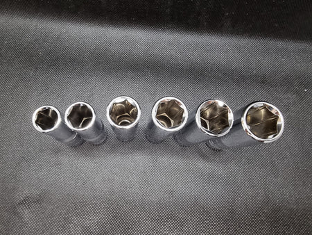 VIGOR Steckschlüssel Satz 3/8 Zoll lang (6-teilig)