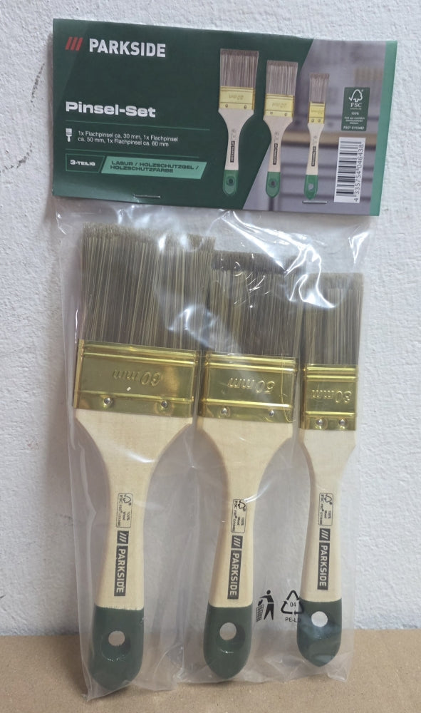 PARKSIDE Flachpinsel Sortiment (3-teilig)