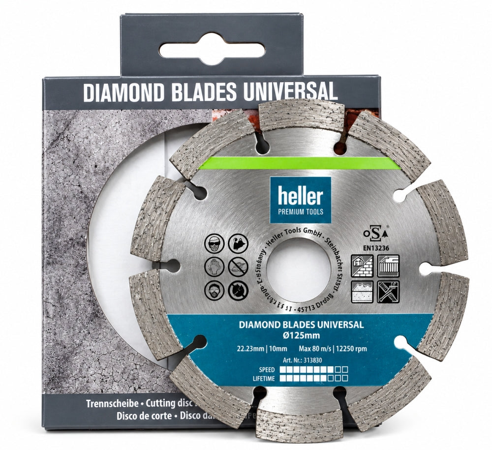HELLER Diamanttrennscheibe 'Universal' (Ø 125 x 22,23 mm) 313834