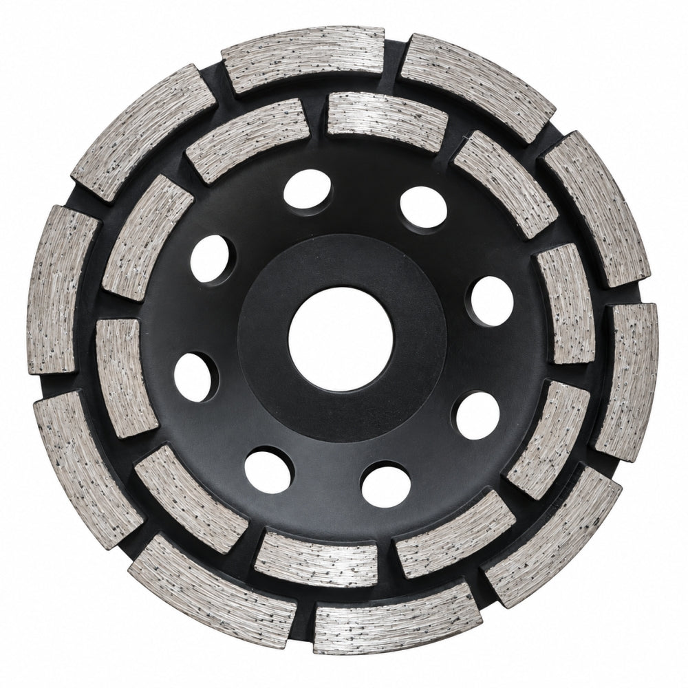 POWER-BLACK Diamantschleiftopf 'Doppelreihig' (Ø 125 x 22,23mm)