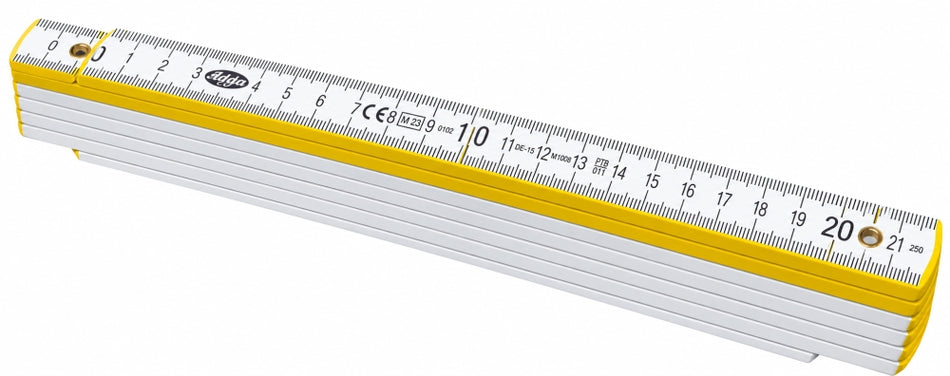 AGDA Gliedermaßstab / Zollstock (2 m) mit 90° Winkeleinstellung