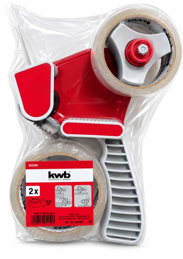 KWB Paketbandabroller mit 2 Klebebandrollen (bis 50mm)  952590