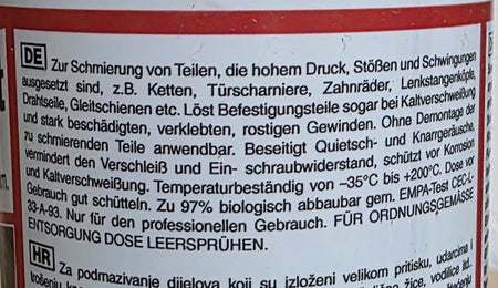 Fließ-Haftfett Spray (500ml) S401