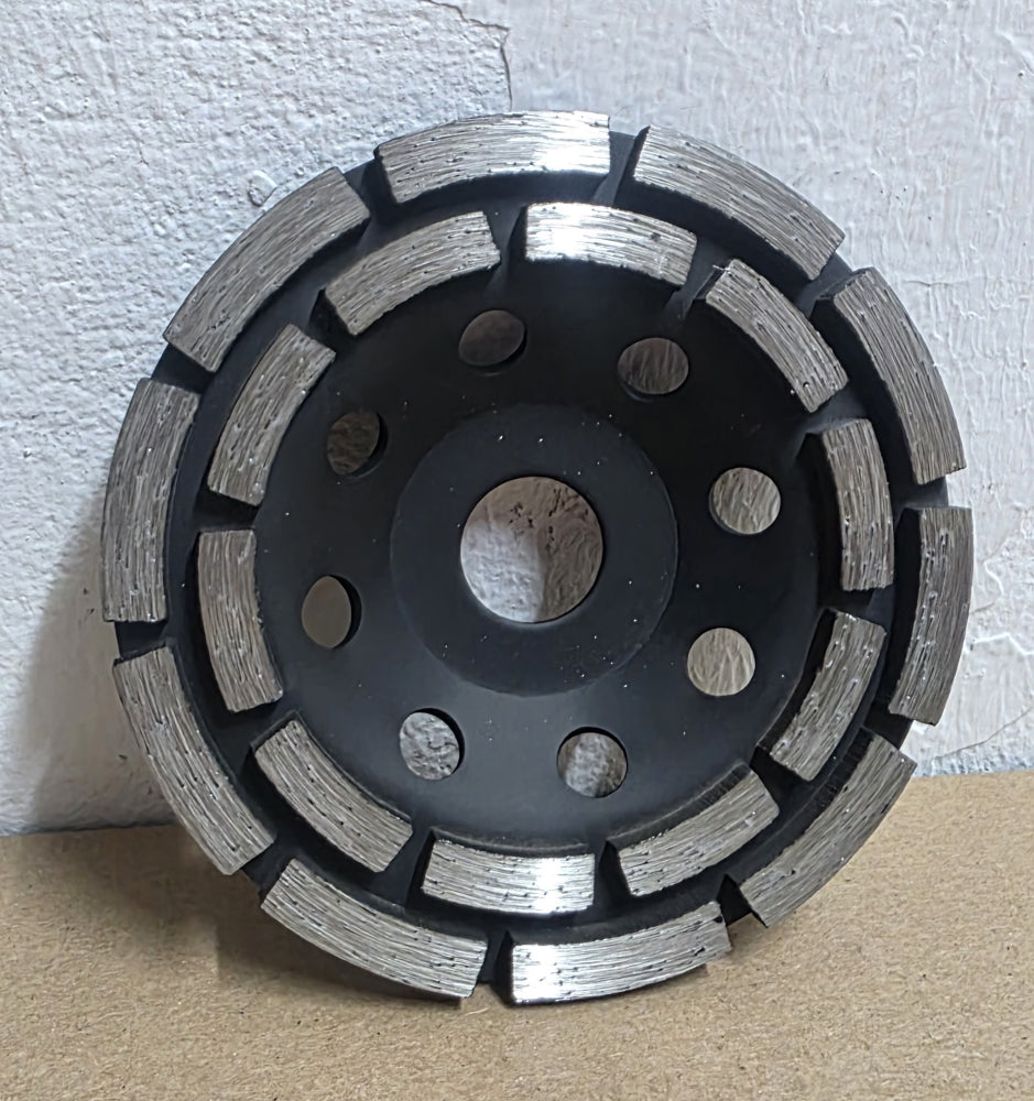 POWER-BLACK Diamantschleiftopf 'Doppelreihig' (Ø 125 x 22,23mm)