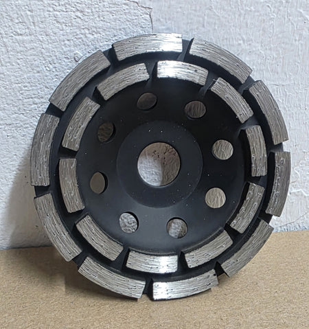 POWER-BLACK Diamantschleiftopf 'Doppelreihig' (Ø 125 x 22,23mm)