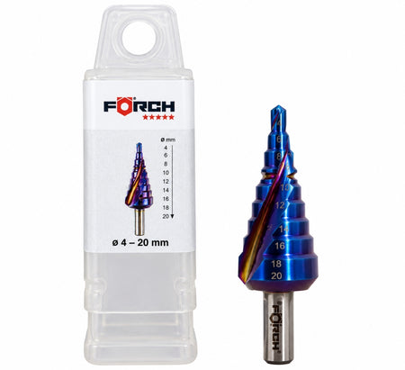 FÖRCH 5★ Stufenbohrer HSS Multi-TT (Ø 4-20mm) ROTASTOP
