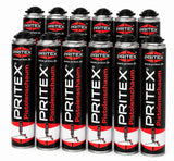 PRITEX Pistolen-Bauschaum 'BSPS750' 1K-PU-Montageschaum (750 ml)  / (Art) 12x 750ml