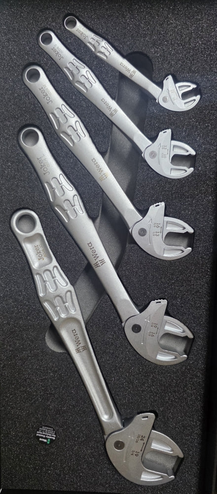 WERA Selbstjustierende Maulschlüssel 'Joker 6004' (5-teilig, 7–24mm) in Schaumstoffeinlage