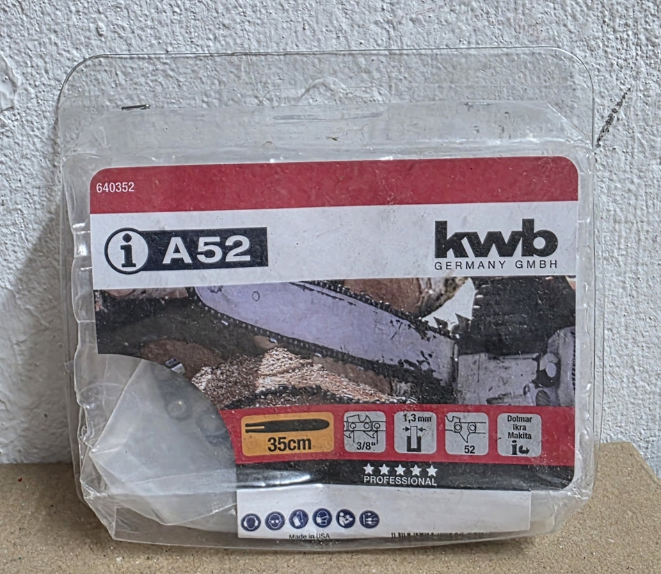 KWB Sägekette (35cm 3/8" 1,3mm 52 Zähne) 'A52'