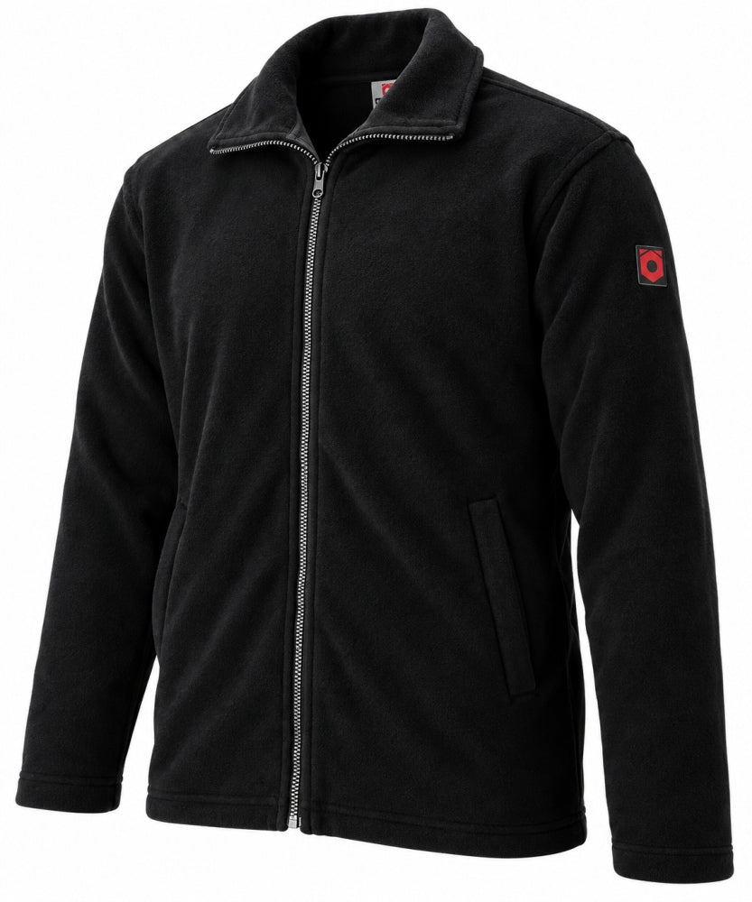 FÖRCH Fleecejacke Schwarz (warm & weich, 2 Seitentaschen) [Gr. wählbar] 