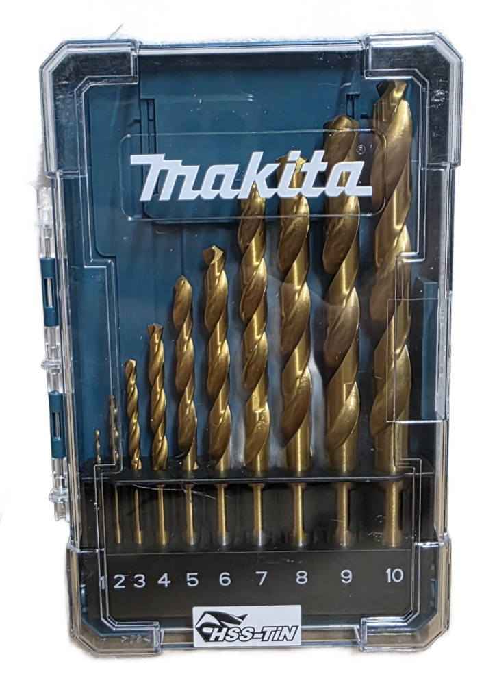 MAKITA HSS-TiN Metallbohrer-Set (10-teilig, Ø 1–10 mm)