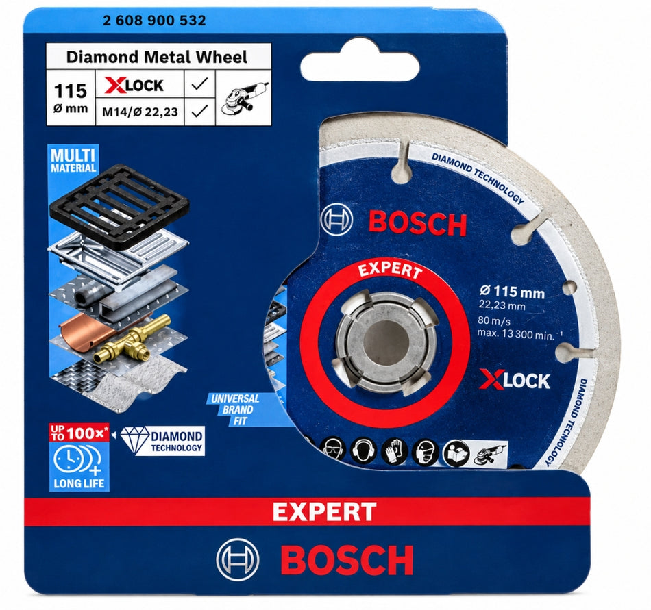 BOSCH Diamant-Metalltrennscheibe 'Diamond Metal Wheel' (Ø 115mm)